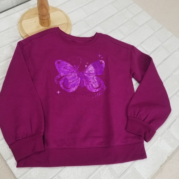 Cat & Jack Other - Purple Butterfly Kids Sweatshirt